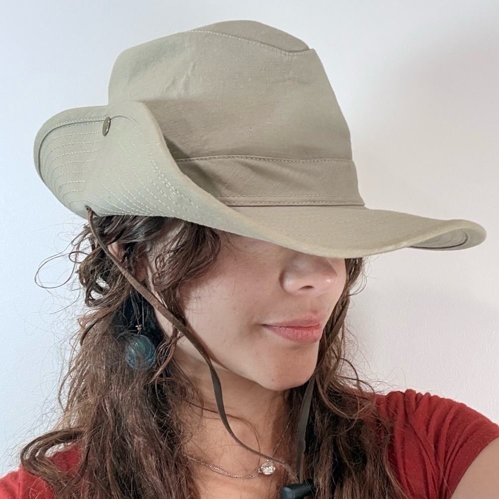 🔥Disney Parks Safari Adventure Hat Beige Wide Brim Unisex EC One Size 🔥